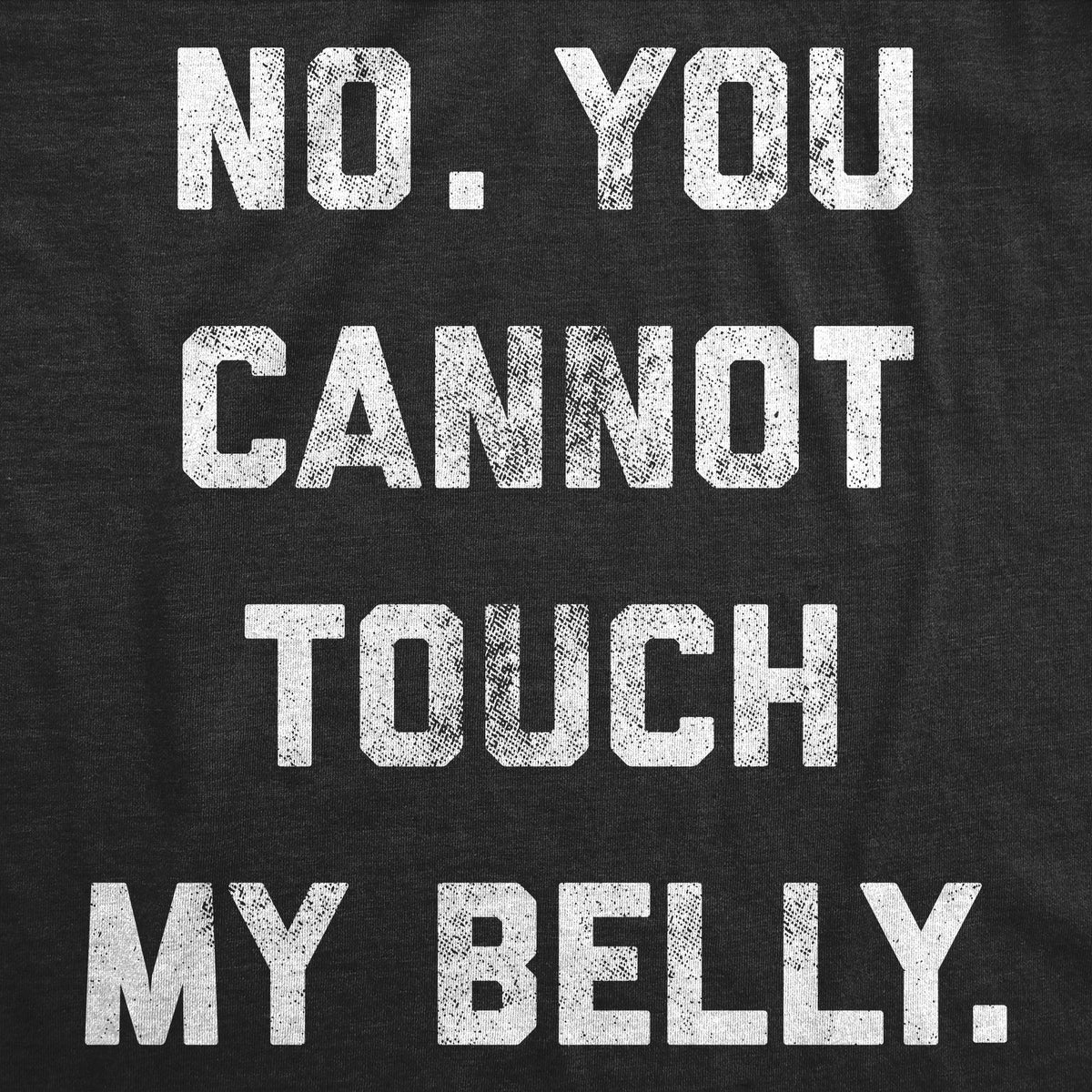 No. You Cannot Touch My Belly Maternity T Shirt