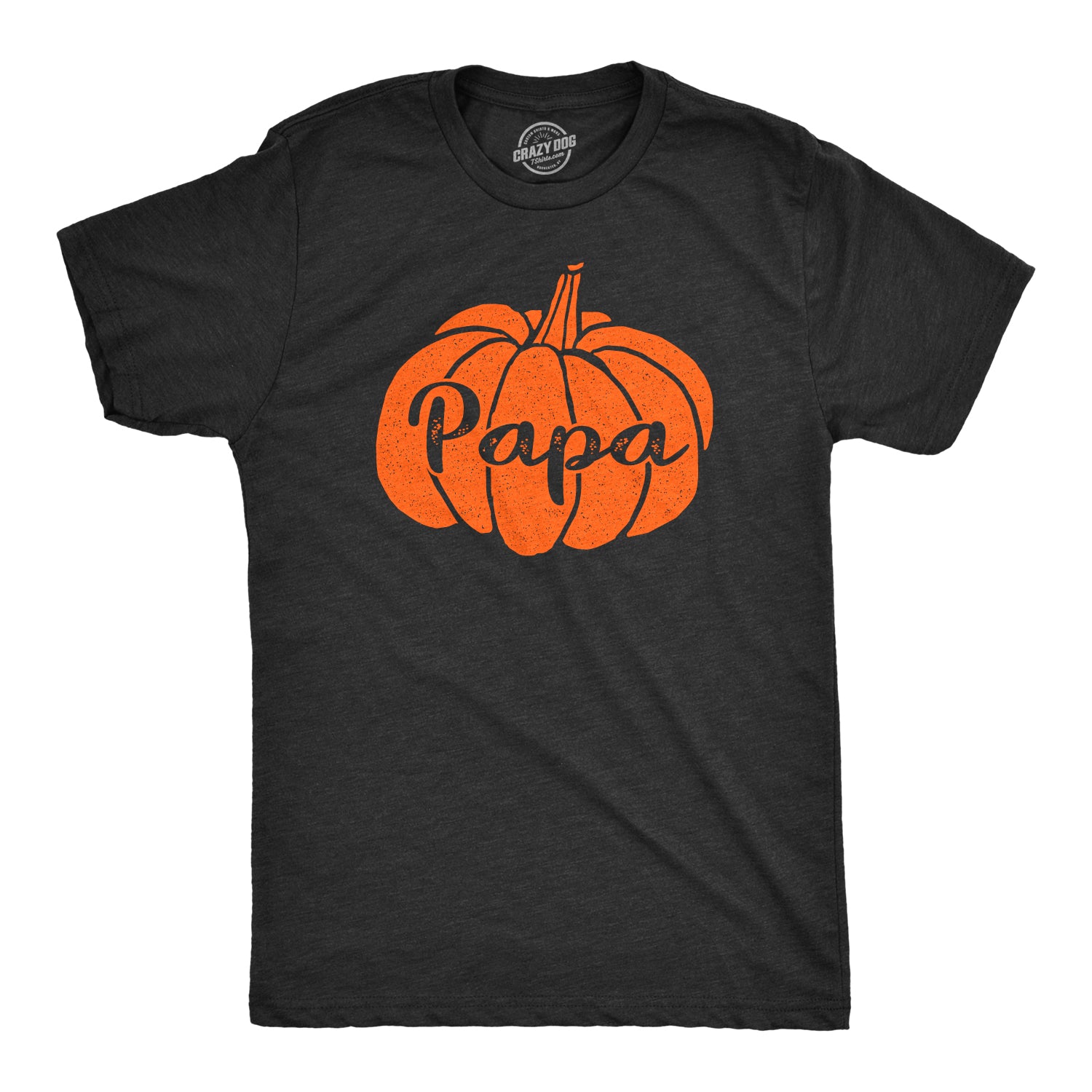 Funny Heather Black - Papa Pumpkin Papa Pumpkin Mens T Shirt Nerdy Halloween Grandfather Tee