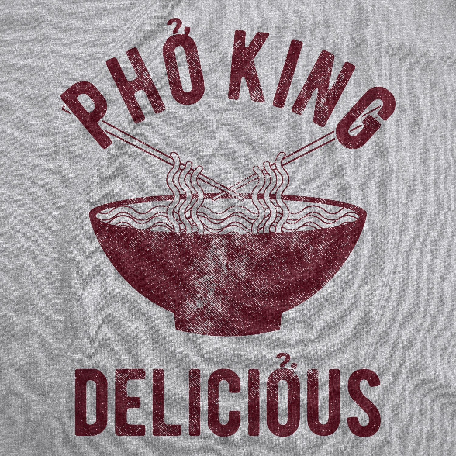 Funny Light Heather Grey - Pho King Pho King Delicious Mens T Shirt Nerdy food Tee