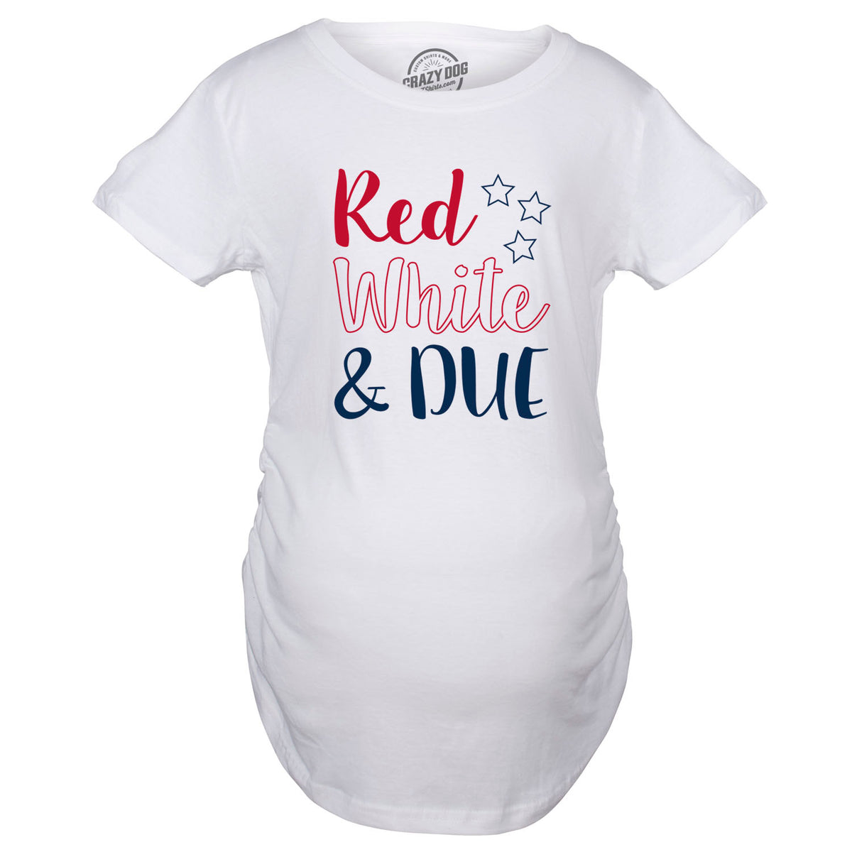 Red White And Due Maternity T Shirt