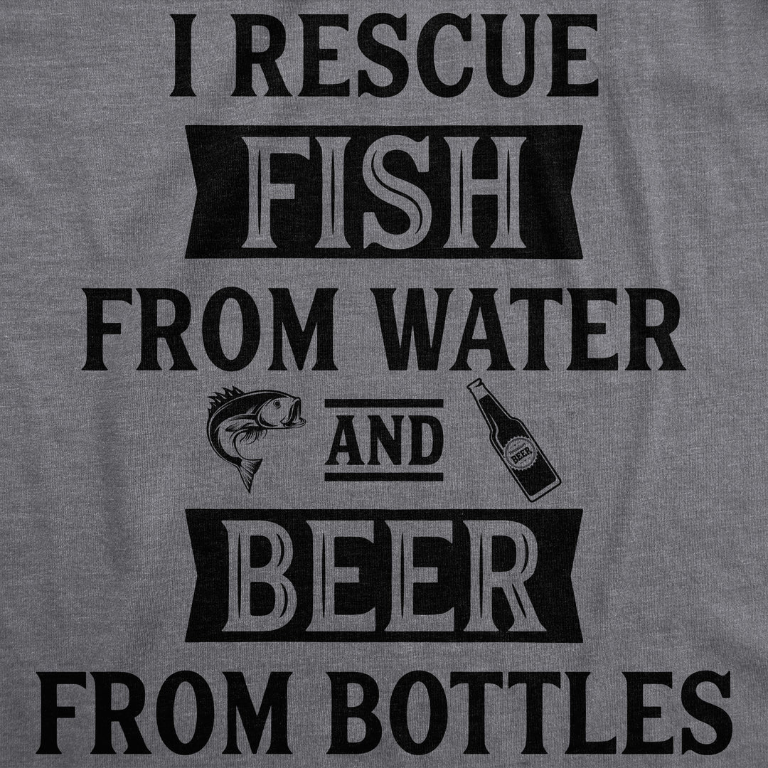 I Rescue Fish And Beer Men's T Shirt