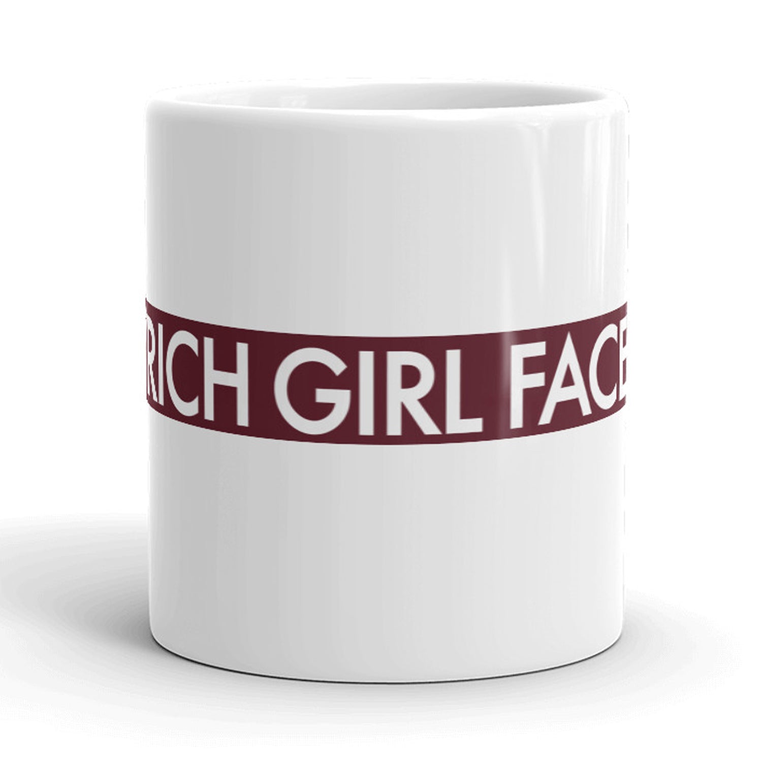 Funny White Rich Girl Face Coffee Mug Nerdy Sarcastic Tee