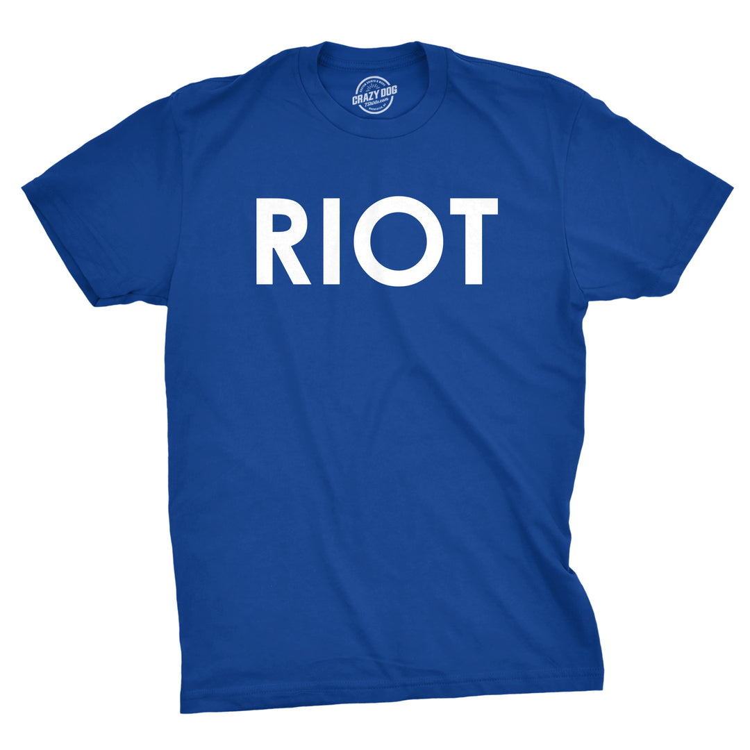 Funny Heather Royal Riot Mens T Shirt Nerdy Political Tee