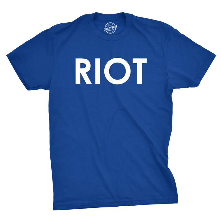 Funny Heather Royal Riot Mens T Shirt Nerdy Political Tee