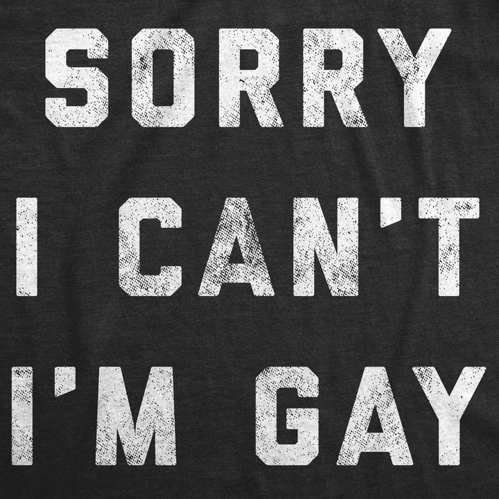 Sorry I Can't I'm Gay Women's T Shirt