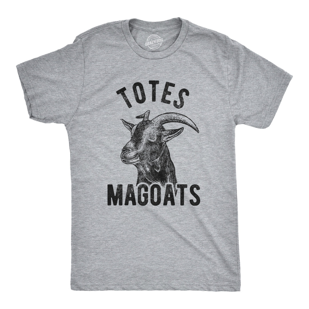 Funny Light Heather Grey Totes McGoats Mens T Shirt Nerdy TV & Movies Tee