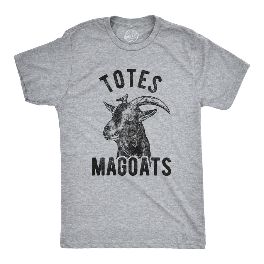 Funny Light Heather Grey Totes McGoats Mens T Shirt Nerdy TV & Movies Tee