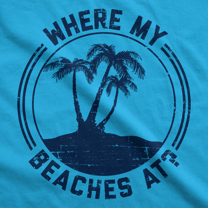 Where My Beaches At? Men's Tank Top