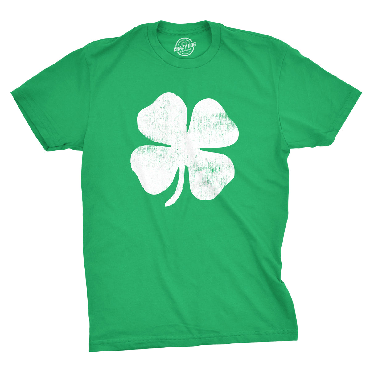 Funny Heather Green - Four Leaf Clover Four Leaf Clover Mens T Shirt Nerdy Saint Patrick&#39;s Day Tee
