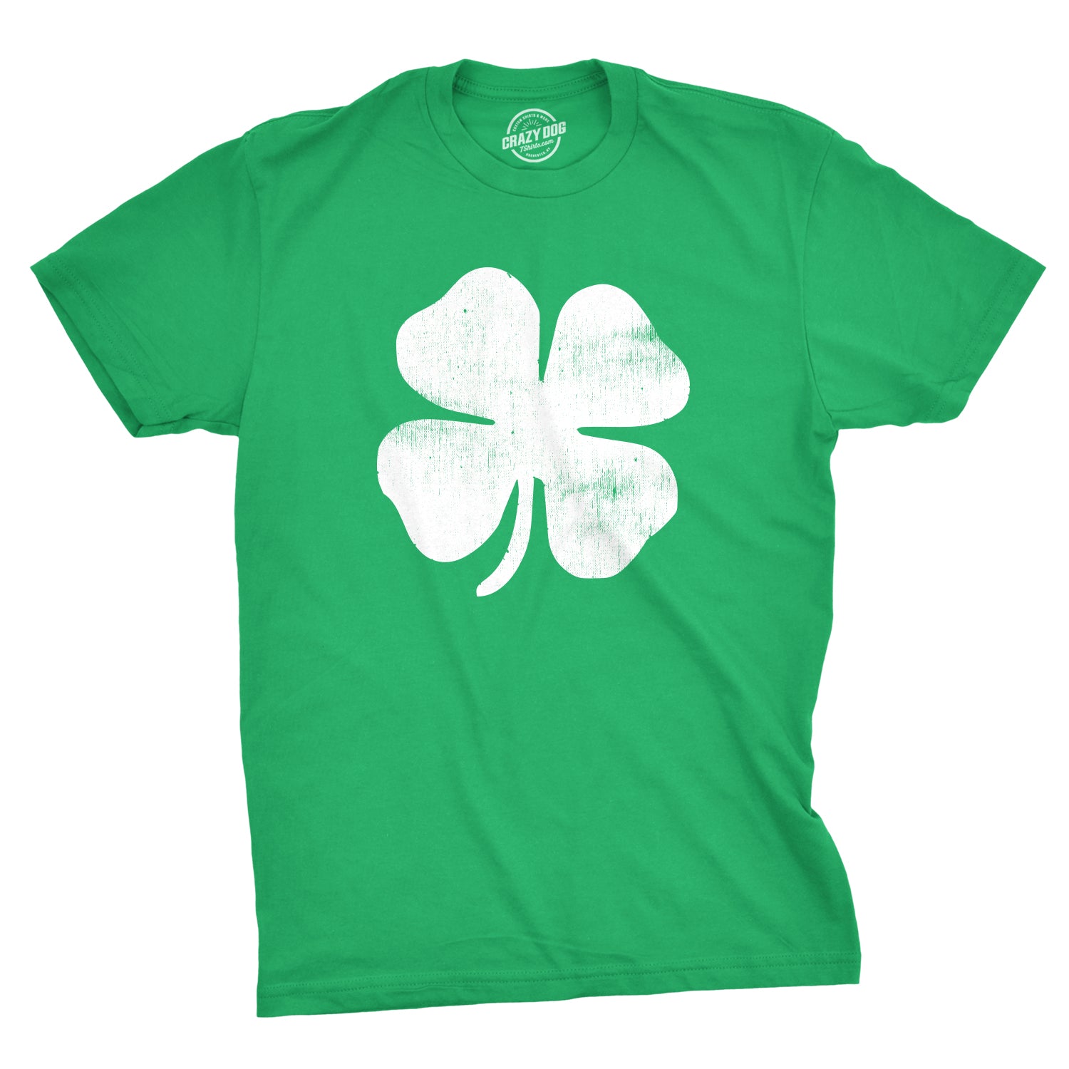 Funny Heather Green - Four Leaf Clover Four Leaf Clover Mens T Shirt Nerdy Saint Patrick's Day Tee