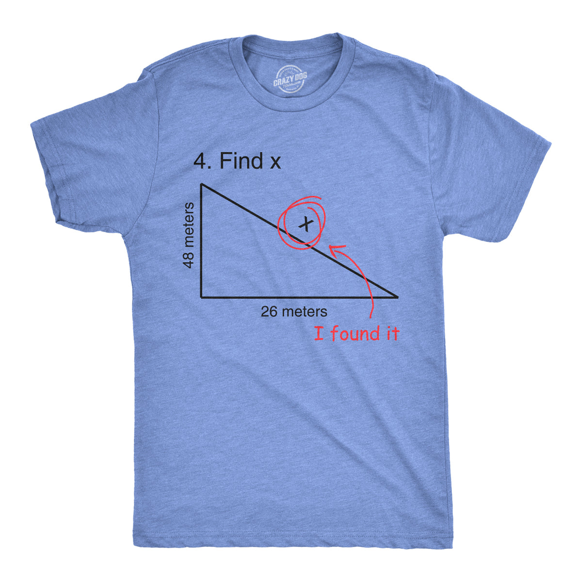 Funny Heather Light Blue - Find X Find X Mens T Shirt Nerdy Science Tee