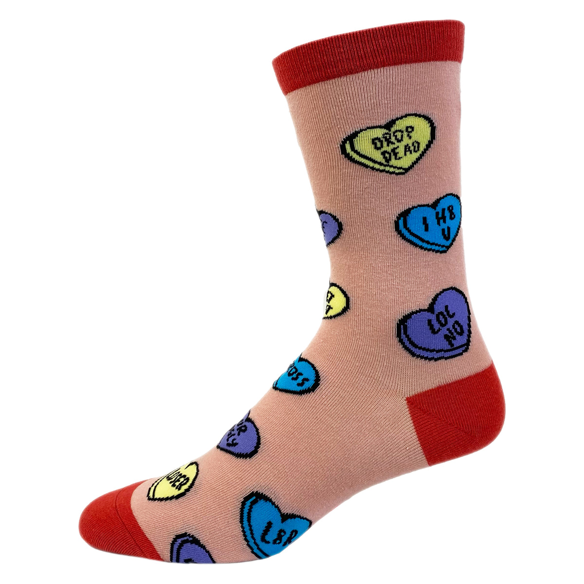 Womens Offensive Candy Hearts Socks
