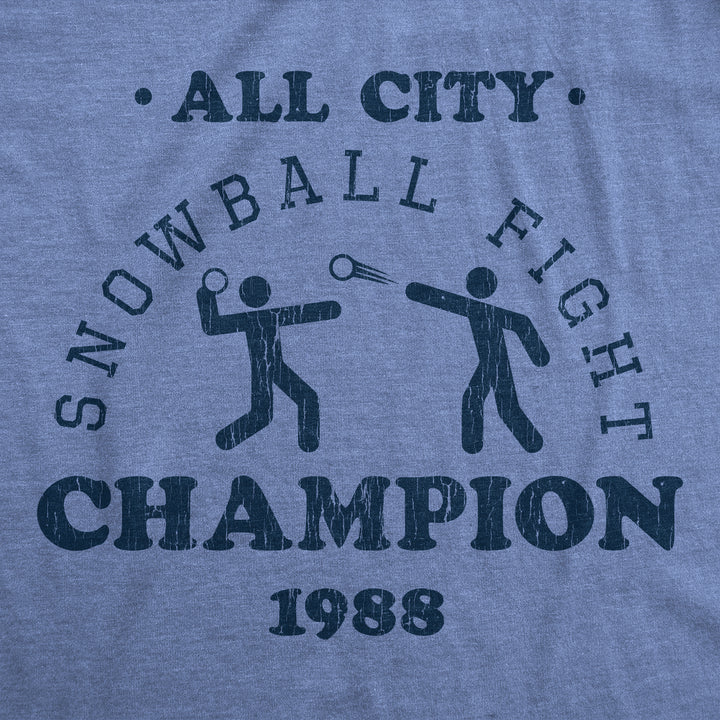 All City Snowball Fight Champion 1988 Women's T Shirt