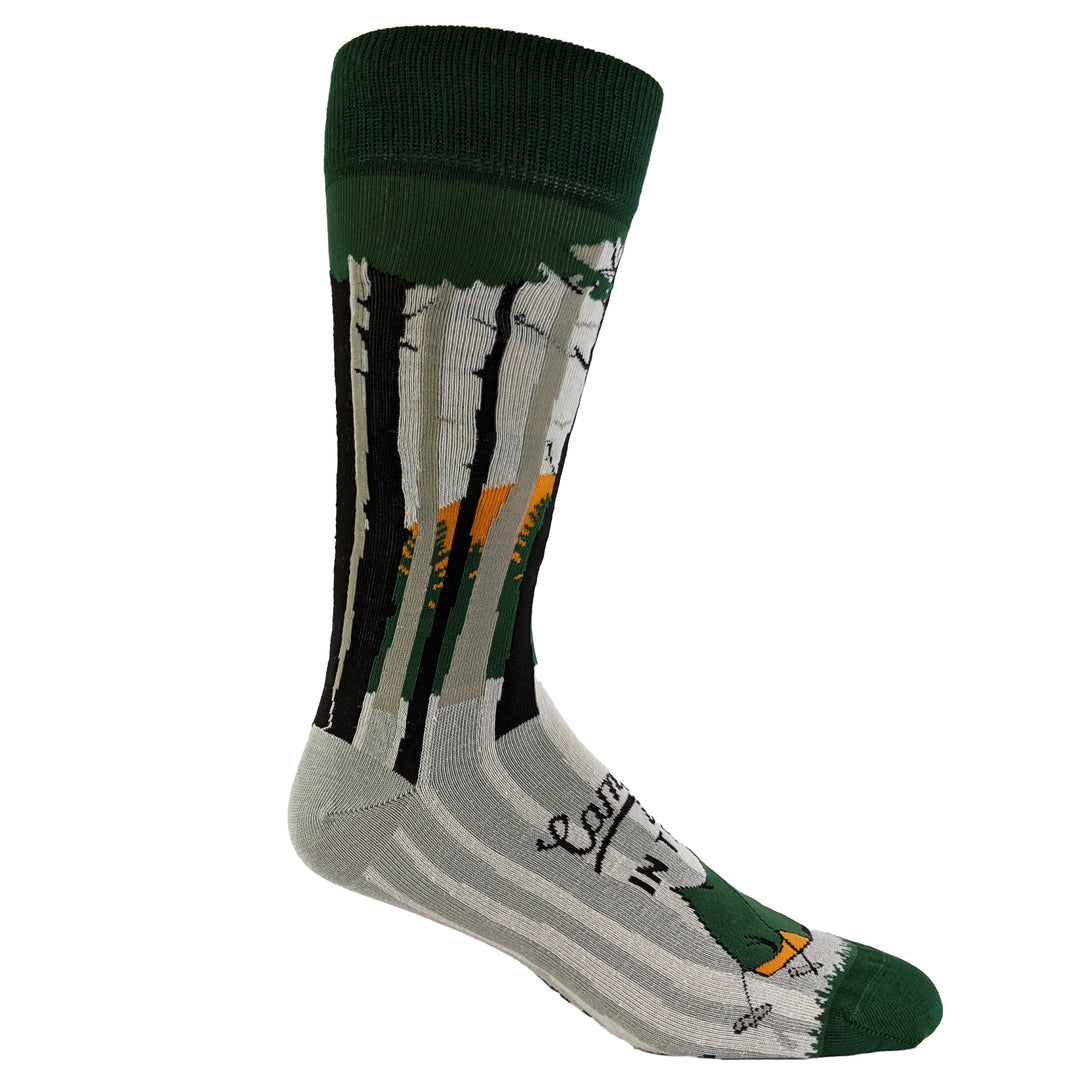 Mens Camping Is In Tents Socks