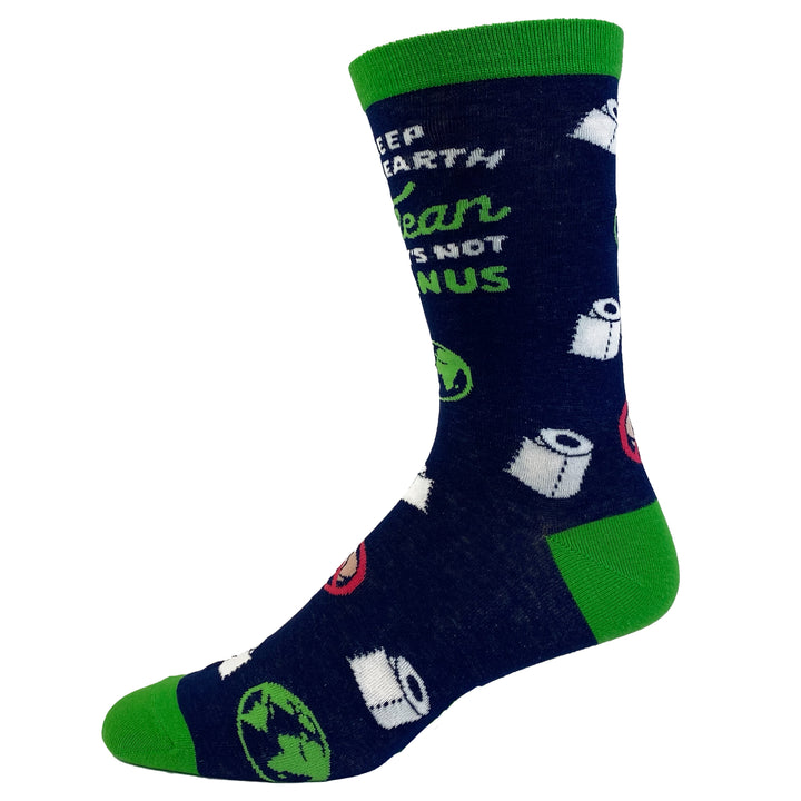 Mens Keep The Earth Clean It's Not Uranus Socks