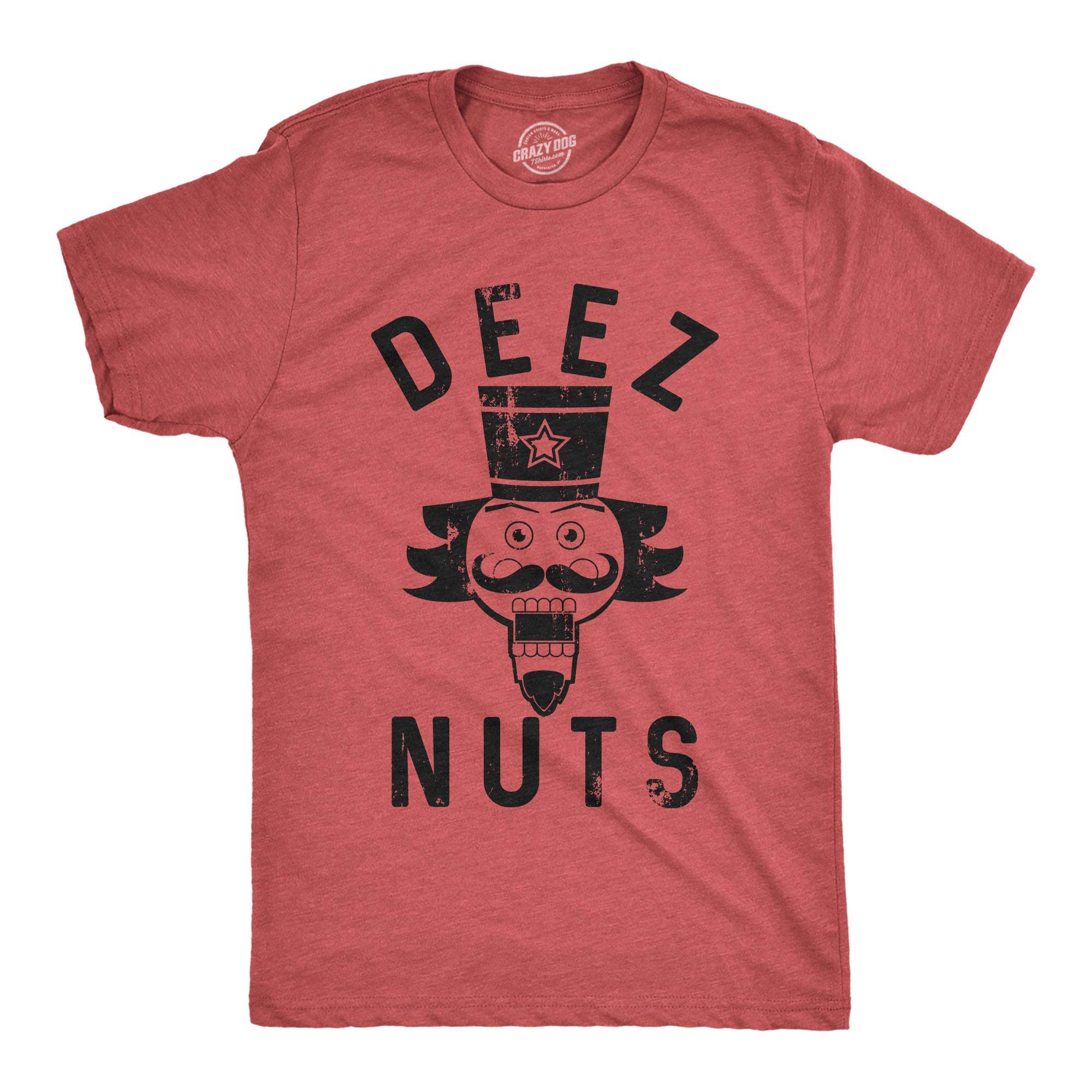 Funny Deez Nuts Mens T Shirt Nerdy Christmas Tee