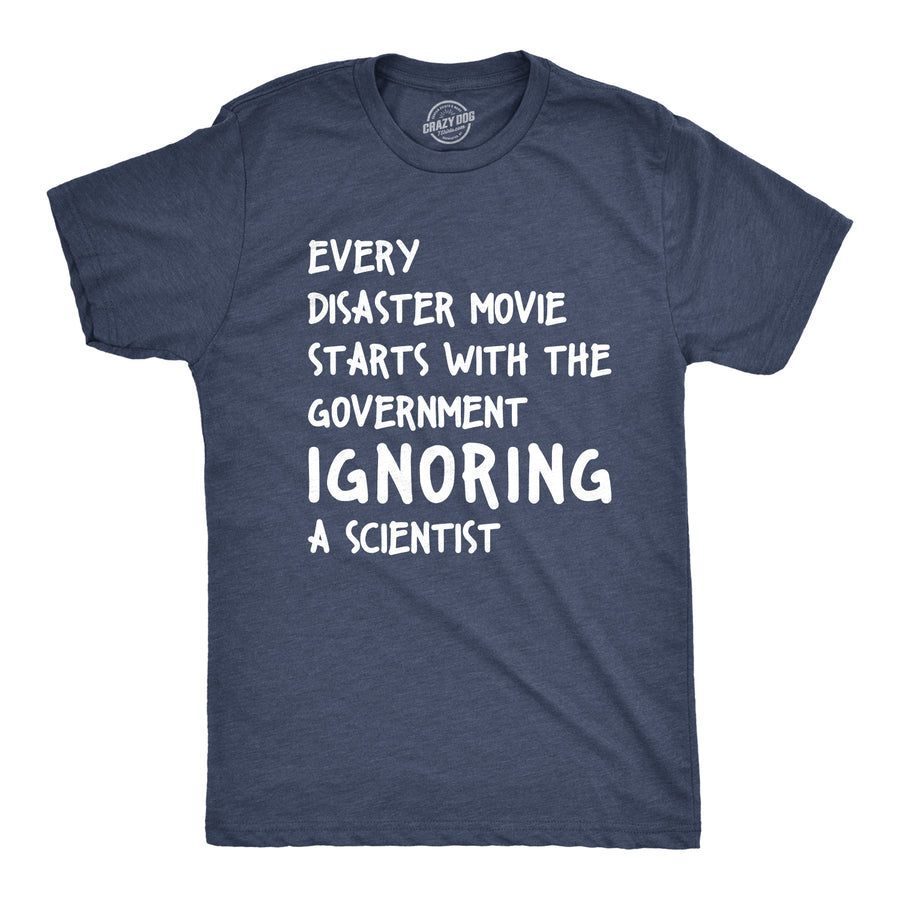 Funny Heather Navy Every Disaster Movie Mens T Shirt Nerdy Earth Science TV & Movies Tee