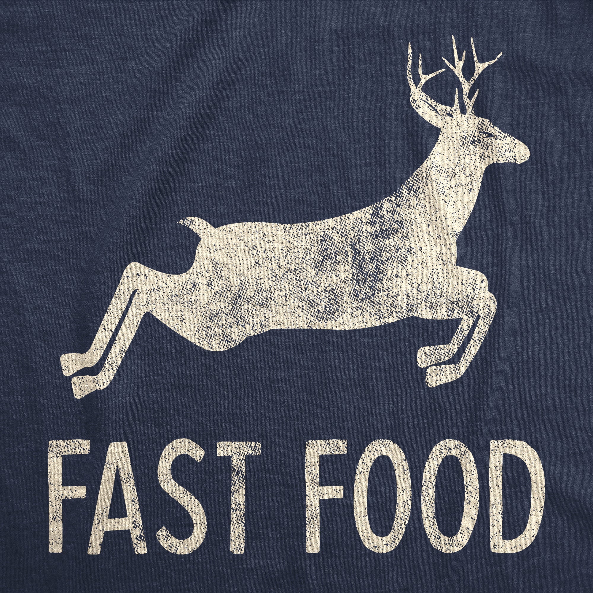 Funny Heather Navy - Fast Food Fast Food Mens T Shirt Nerdy Hunting Tee