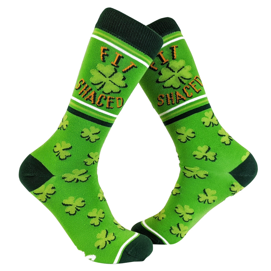 Funny Womens Fit Shaced Womens Fit Shaced Sock Nerdy Saint Patrick's Day Drinking Tee