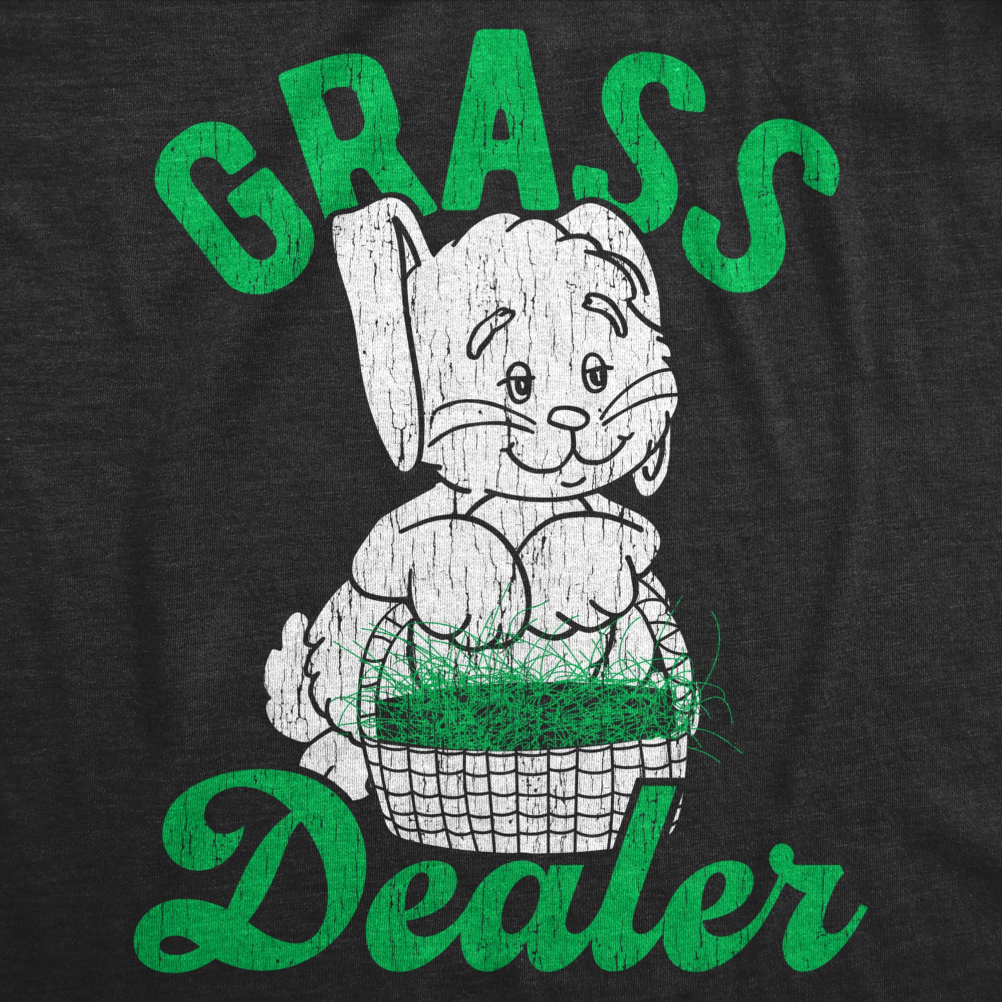Funny Heather Black - Grass Dealer Grass Dealer Mens T Shirt Nerdy Easter 420 Tee