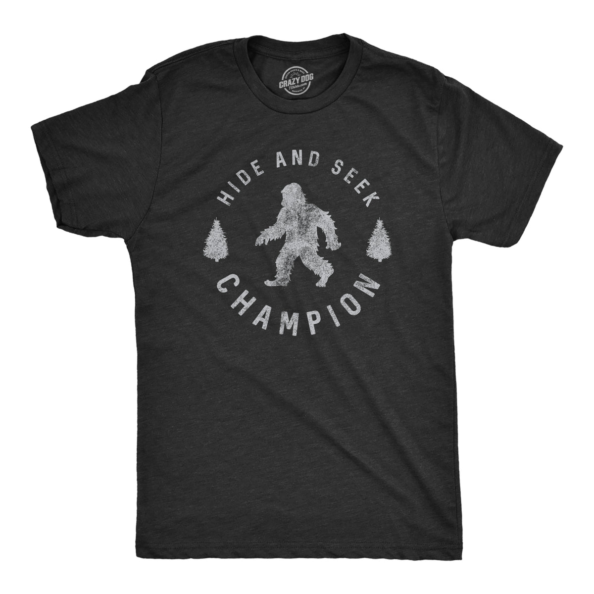 Funny Heather Black Hide And Seek Champion Mens T Shirt Nerdy Camping Tee