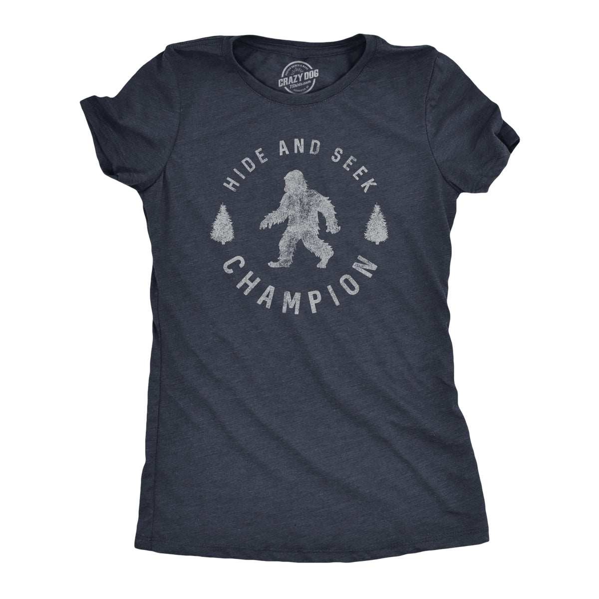 Funny Heather Navy - Hide and Seek Hide And Seek Champion Womens T Shirt Nerdy Camping Tee