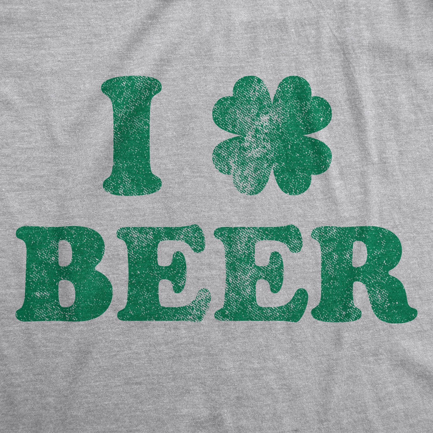Funny Light Heather Grey - Clover Beer I Clover Beer Mens T Shirt Nerdy Saint Patrick's Day Beer Tee