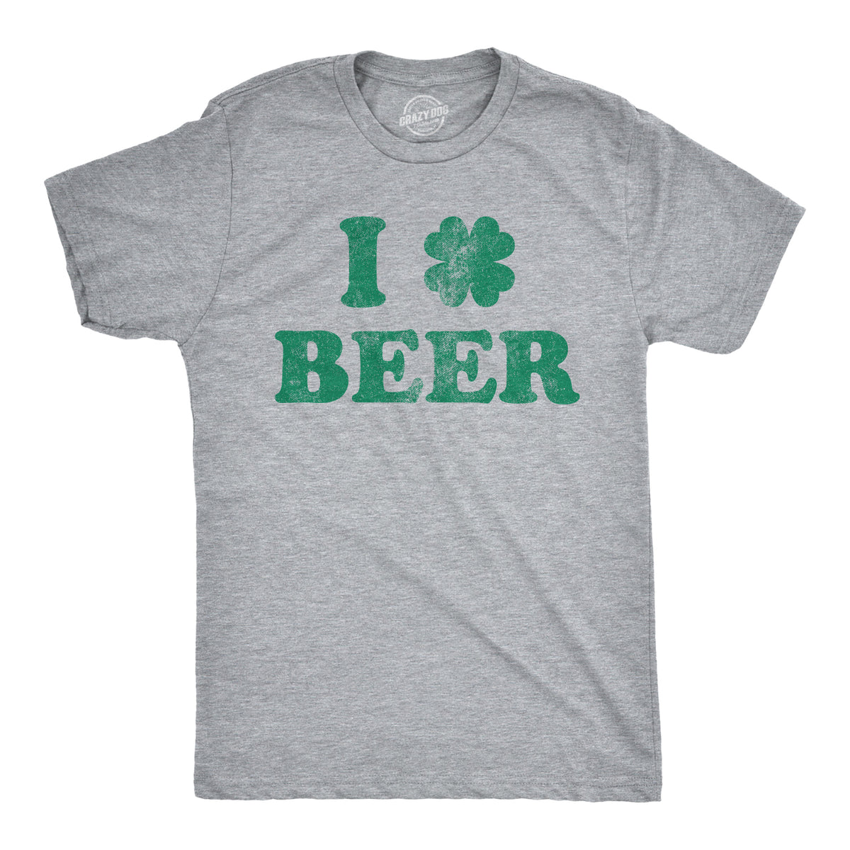 Funny Light Heather Grey - Clover Beer I Clover Beer Mens T Shirt Nerdy Saint Patrick&#39;s Day Beer Tee