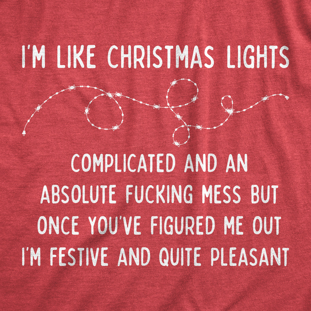 I'm Like Christmas Lights Men's T Shirt
