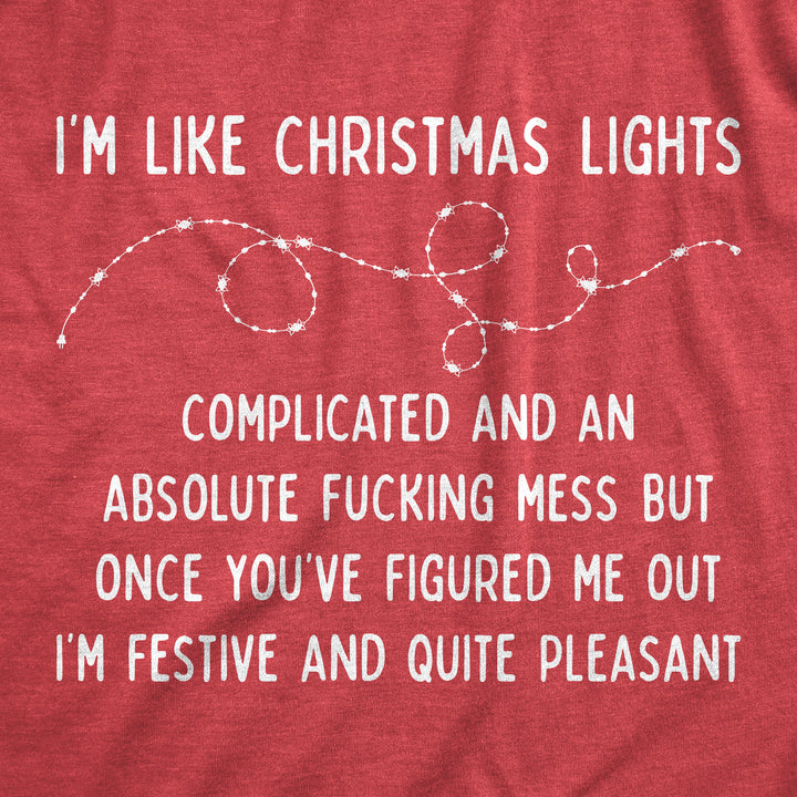 I'm Like Christmas Lights Men's T Shirt
