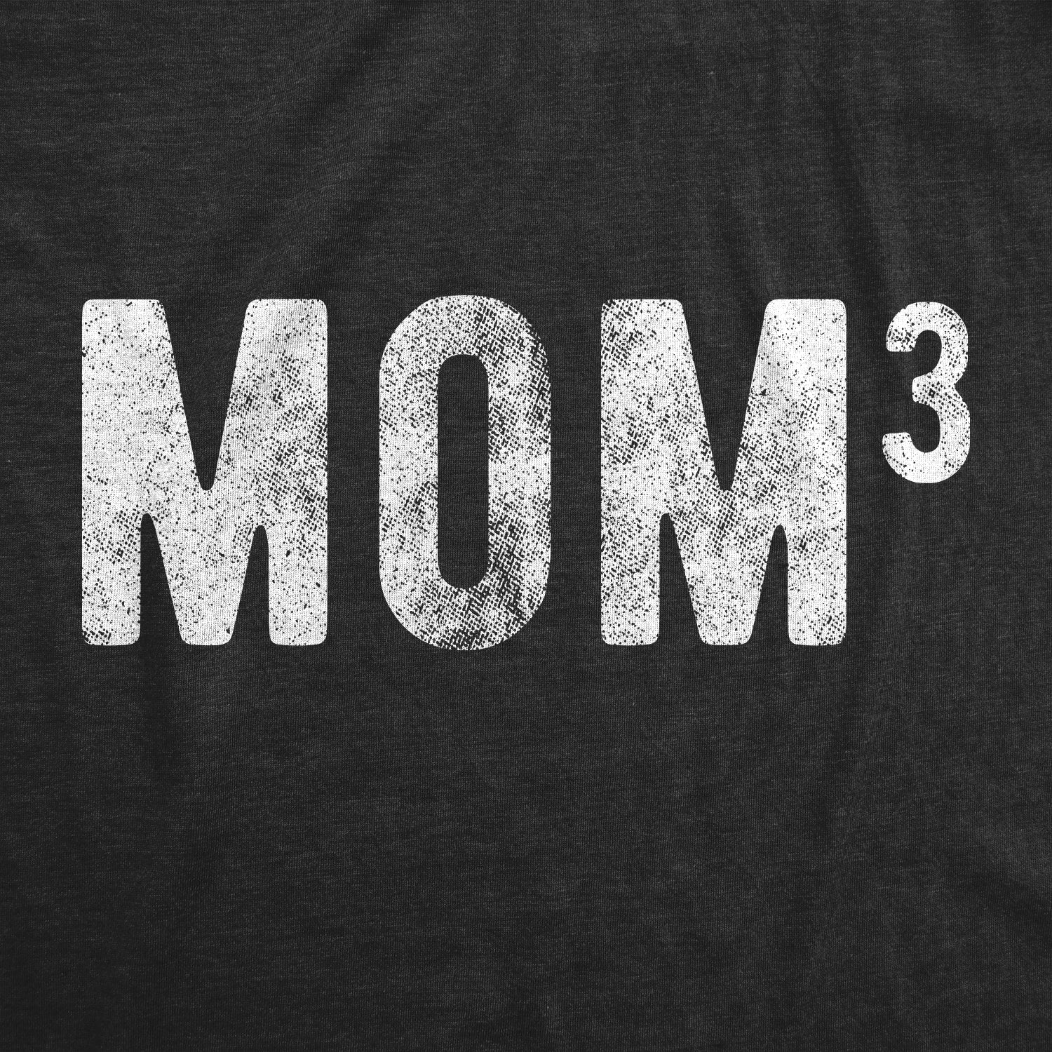 Funny Heather Black - Mom Cubed Mom Of Three Womens T Shirt Nerdy Mother's Day Nerdy Tee