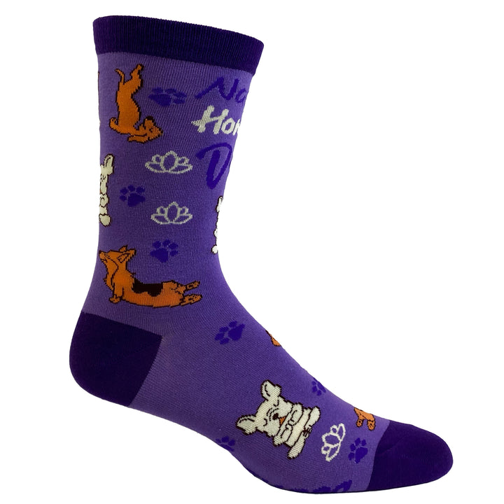 Womens Namaste Home With My Dog Socks