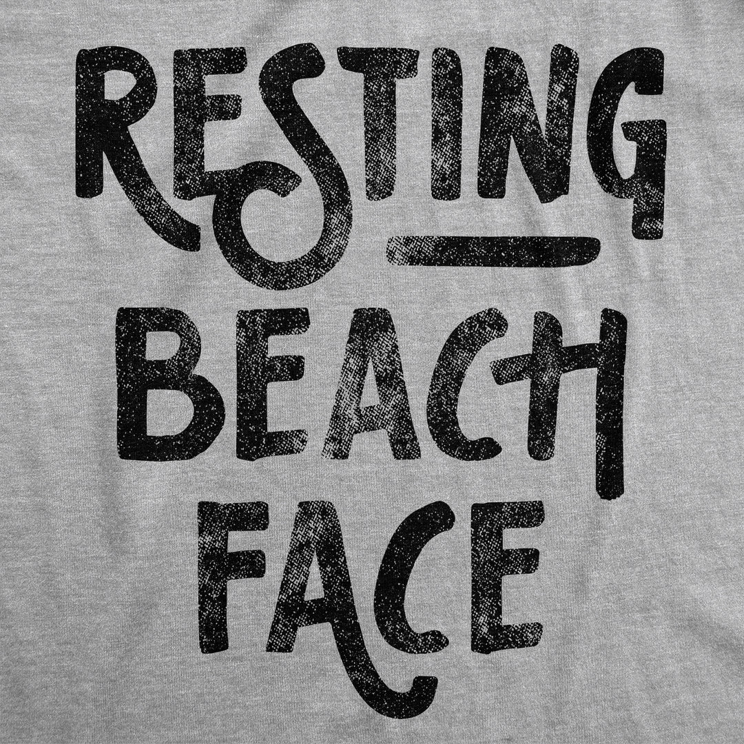 Resting Beach Face Women's Tank Top