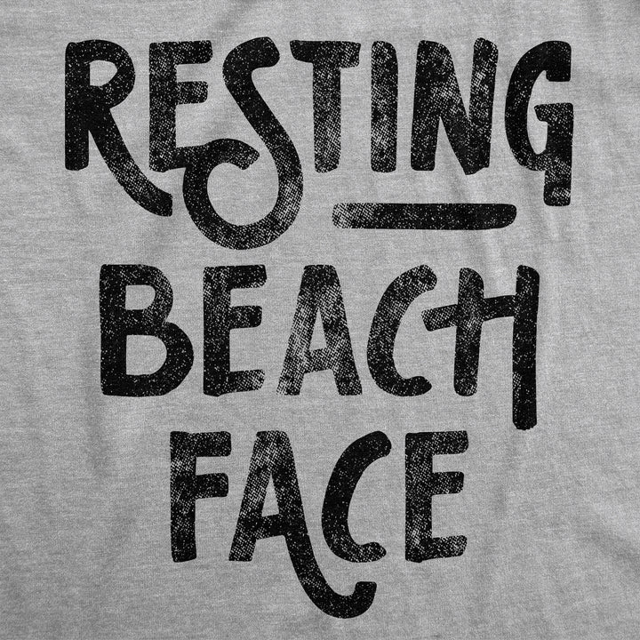 Resting Beach Face Women's Tank Top