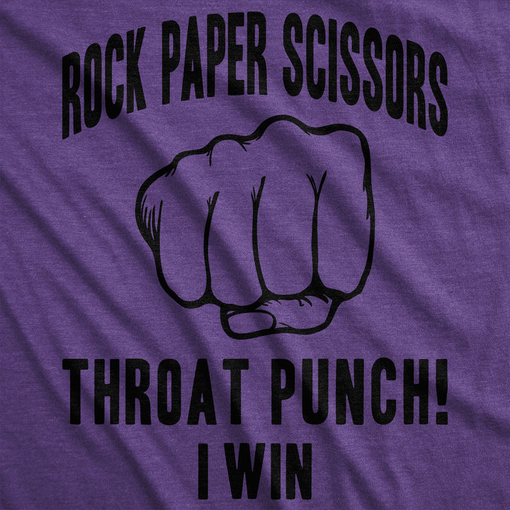 Rock Paper Scissors Throat Punch Women's T Shirt