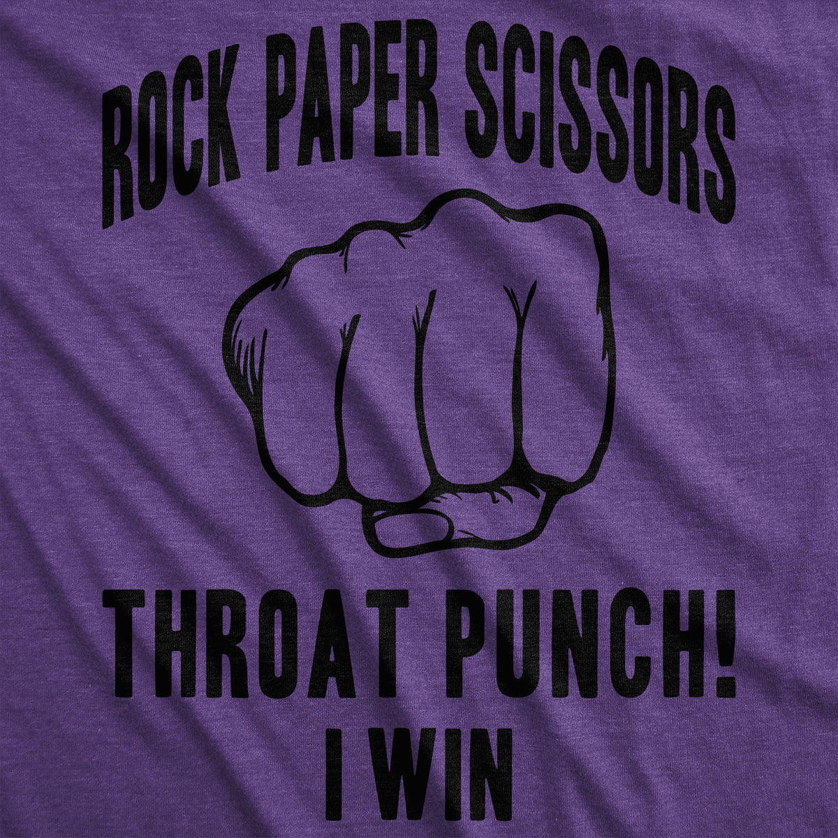 Rock Paper Scissors Throat Punch Women&#39;s T Shirt