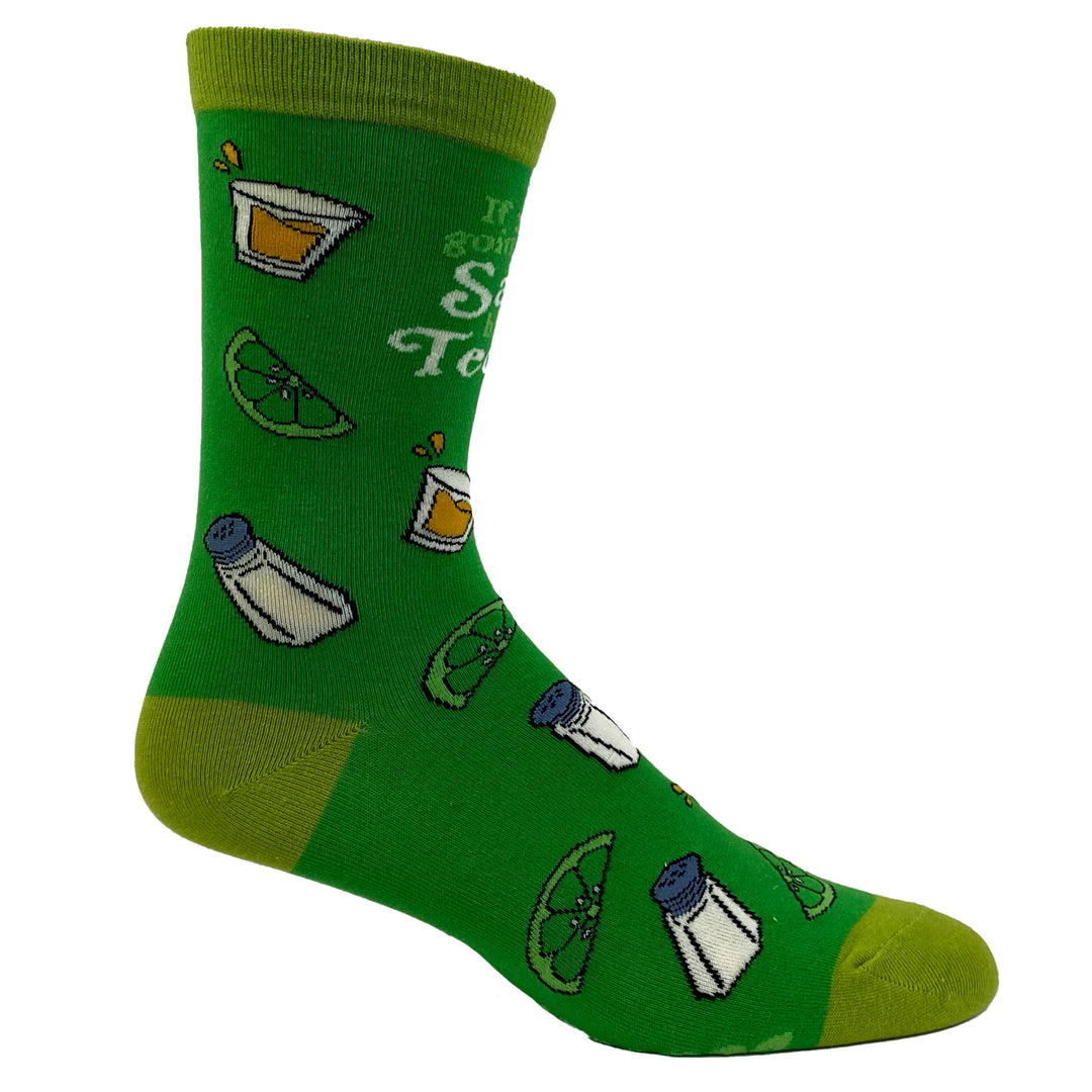 Womens If You're Gonna Be Salty Bring Tequila Socks