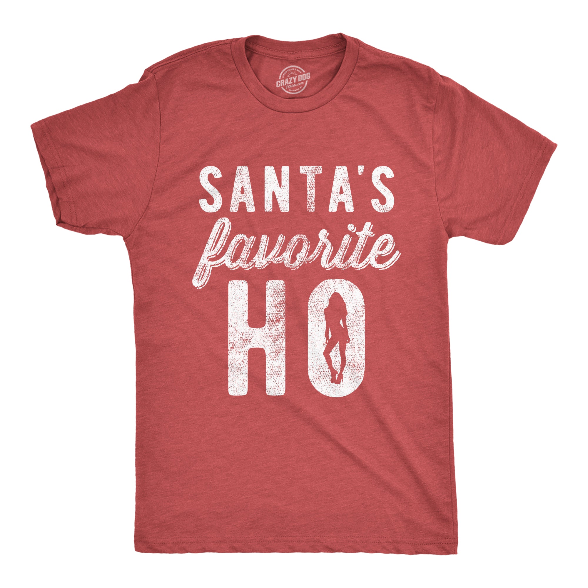 Funny Heather Red - Favorite Ho Santa's Favorite Ho Mens T Shirt Nerdy Christmas Sex Tee