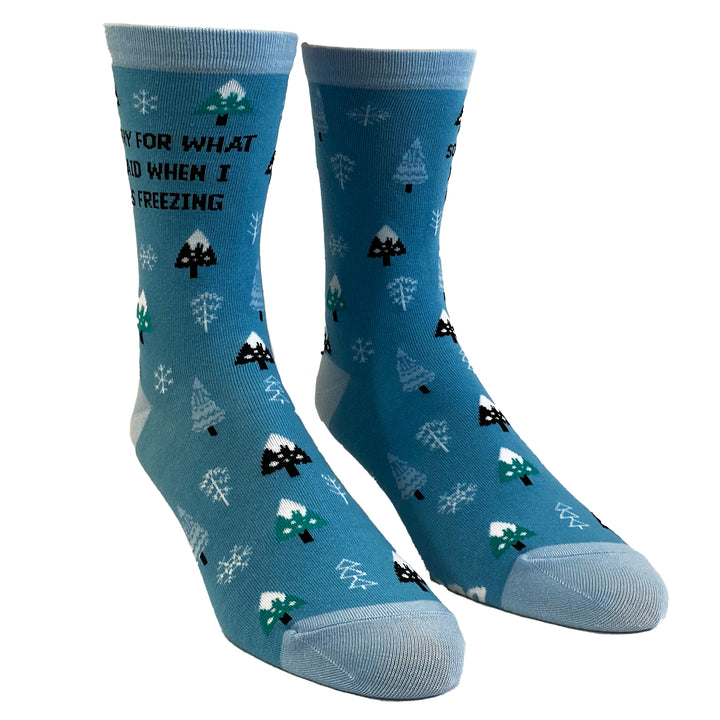 Womens Sorry For What I Said When I Was Freezing Socks