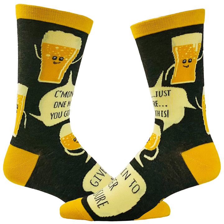 Funny Black Men's Beer Pressure Sock Nerdy Beer Tee