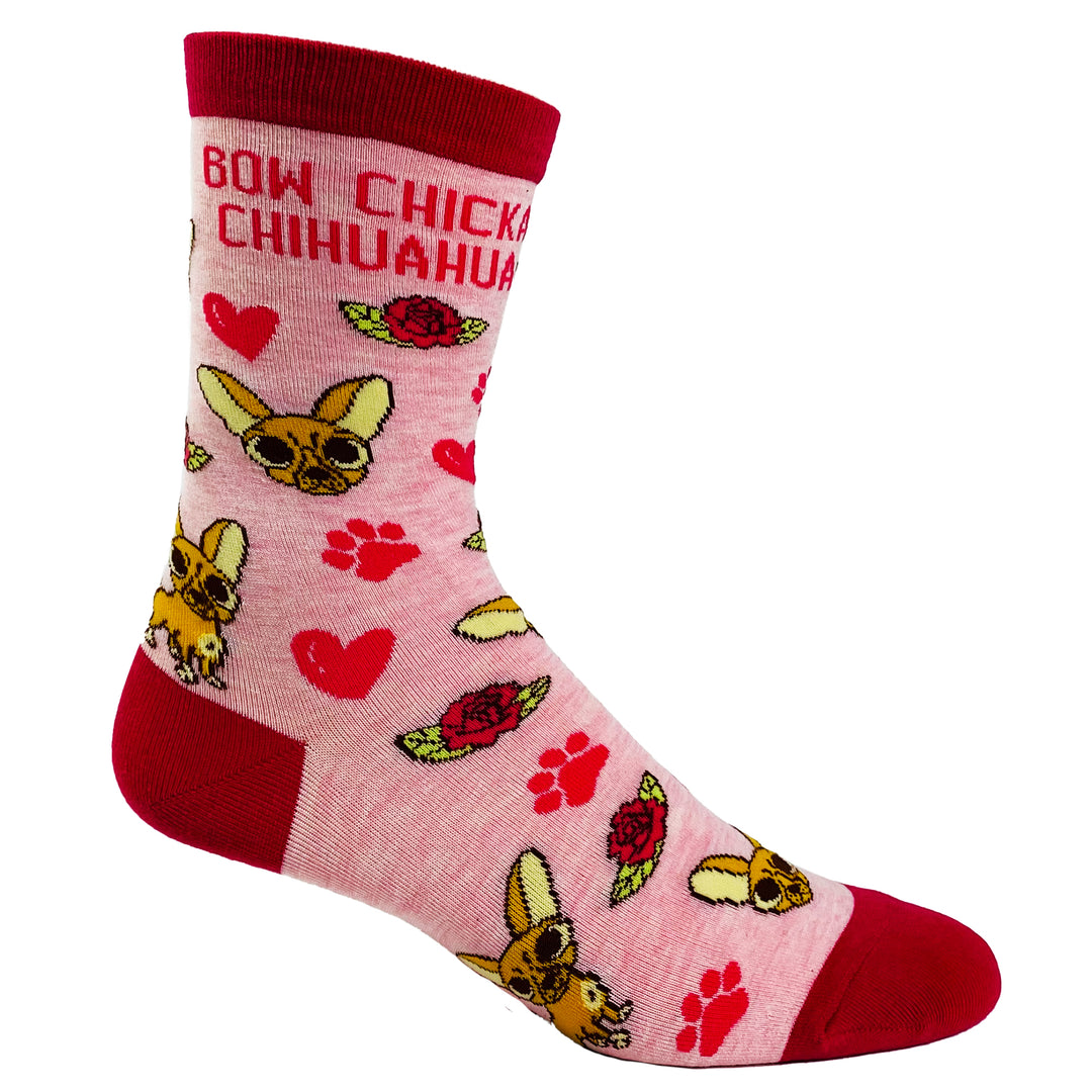 Women's Bow Chicka Chihuahua Socks