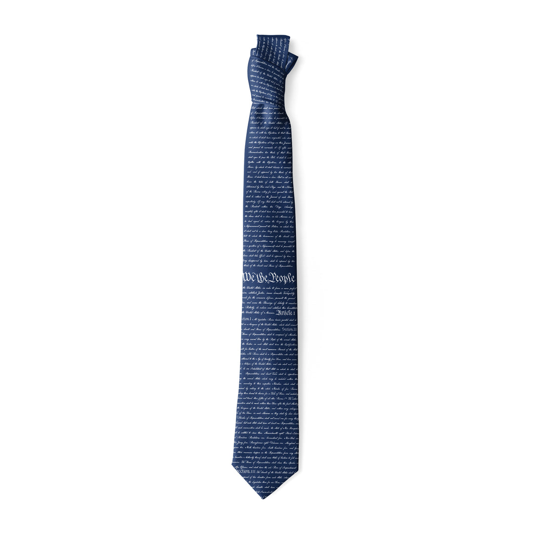 Funny Constitution Constitution Neck Tie Nerdy Fourth Of July Political Tee
