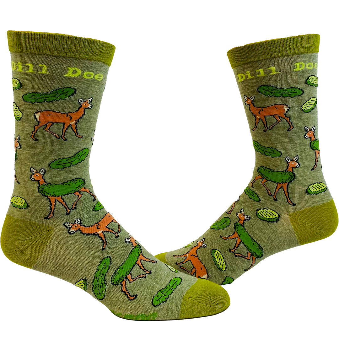 Funny Green Men's Dill Doe Sock Nerdy Hunting Sex Tee