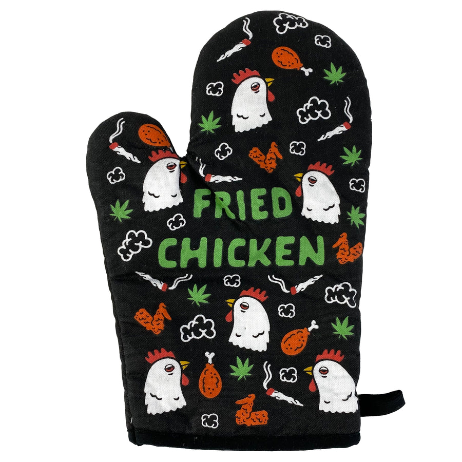 Funny Black Fried Chicken Nerdy 420 Animal Tee