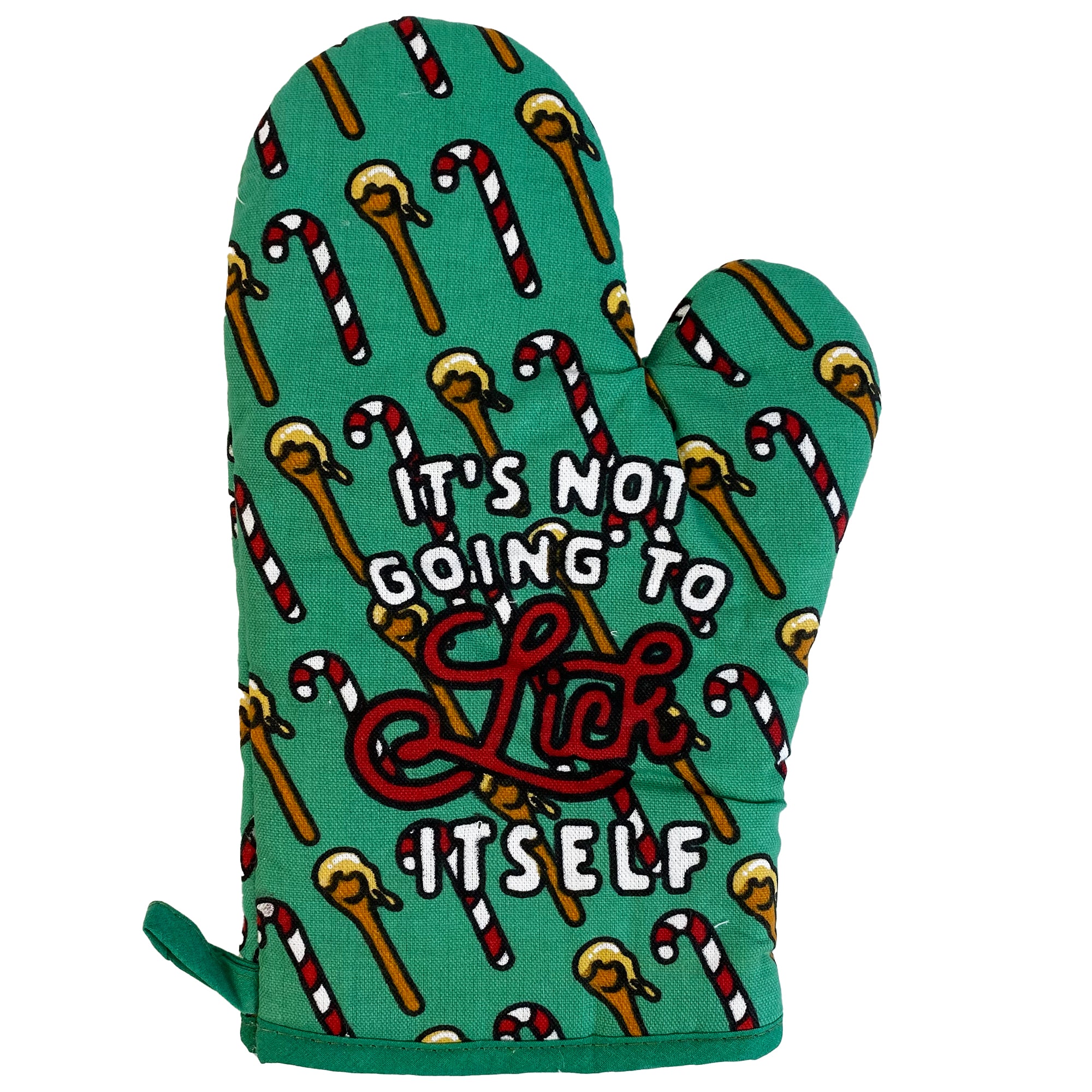 Funny Green It's Not Going To Lick Itself Nerdy Christmas Tee