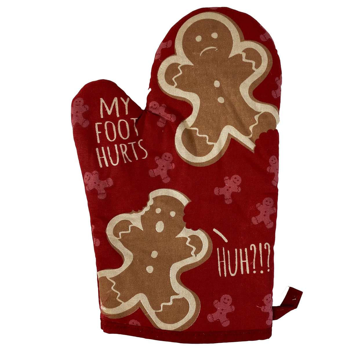 Funny Gingerbread Foot My Foot Hurts! Huh? Nerdy Christmas Food Tee
