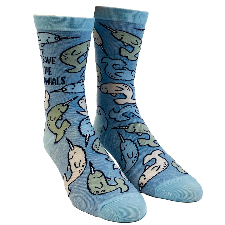 Youth Save The Narwhals Socks
