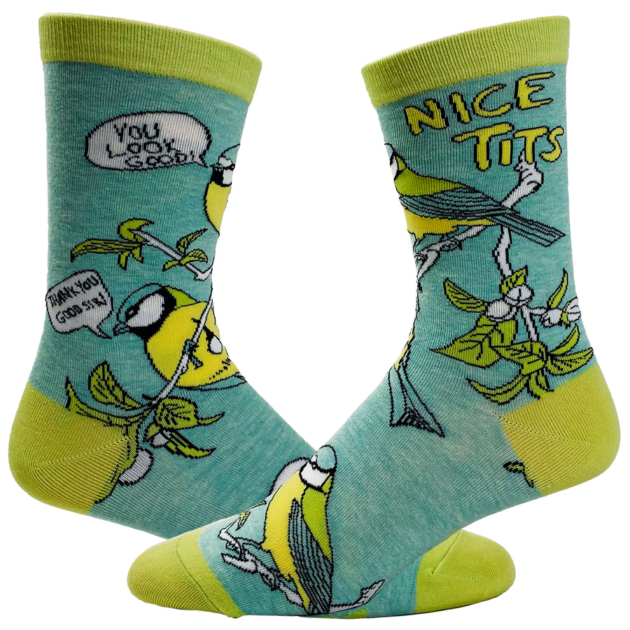 Funny Nice Tits Women's Nice Tits Sock Nerdy Animal Sex Tee