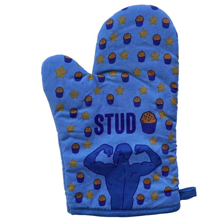 Funny Blue Stud Muffin Nerdy Fitness Food Tee