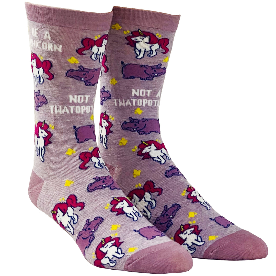 Women's Be A Unicorn Not A Twatopotamus Socks